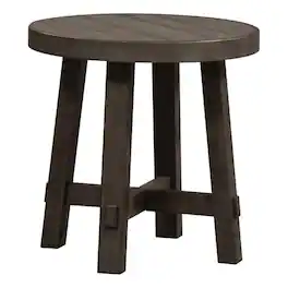 Liberty Furniture Industries - Splay Leg Round End Table - Gray
