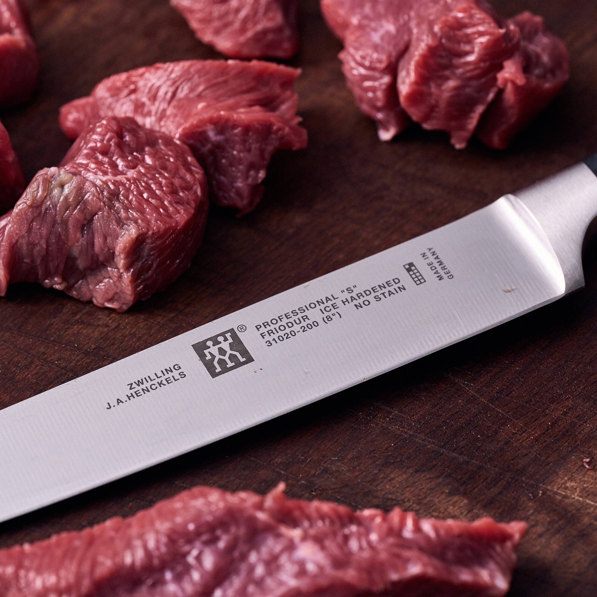 IN GERMANY HARDENED "S" STAINLESS ICE NO STAIN PROFESSIONAL (8") 31020-200 J.A. HENCKELS ZWILLING