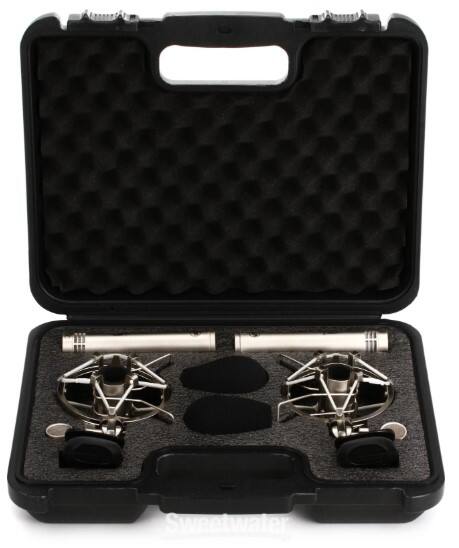 Alt View 1. Warm Audio - Condenser Microphone with Omnidirectional and Cardioid Capsules, Fully Discrete Signal Path, Stereo Pair - Nickel.