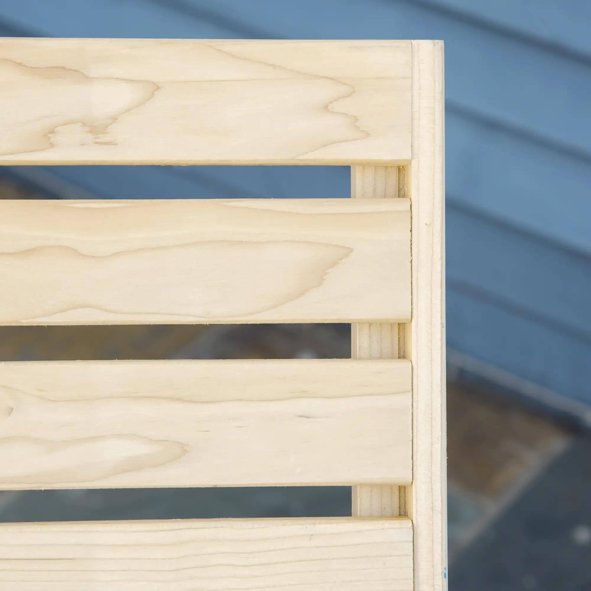 Back. Resenkos - Resenkos Adjustable Chaise Lounge Chair - 4-Way Backrest Cushion, Reclining Beach Chair for Deck, Natural Wood - Natural Wood.