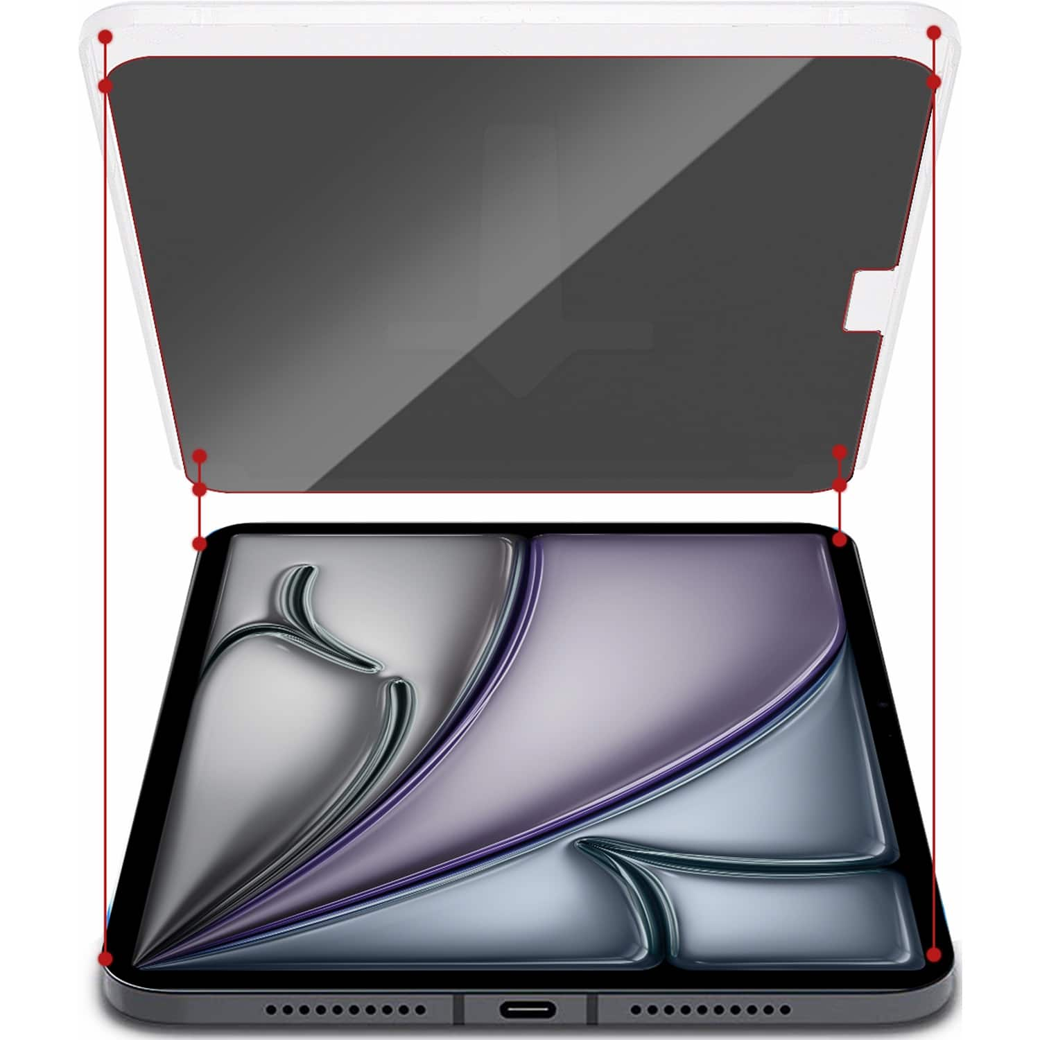 SaharaCase Easy Apply Tempered Glass Screen Protector for Apple iPad