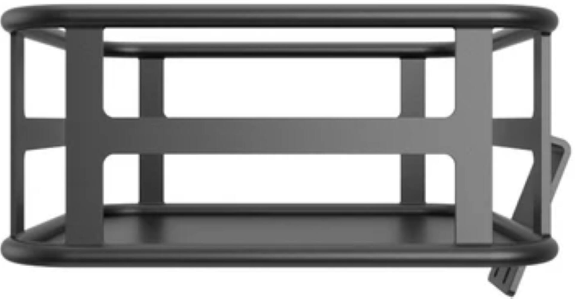 Back. Heybike - Front Basket Iron Bottom - Black.