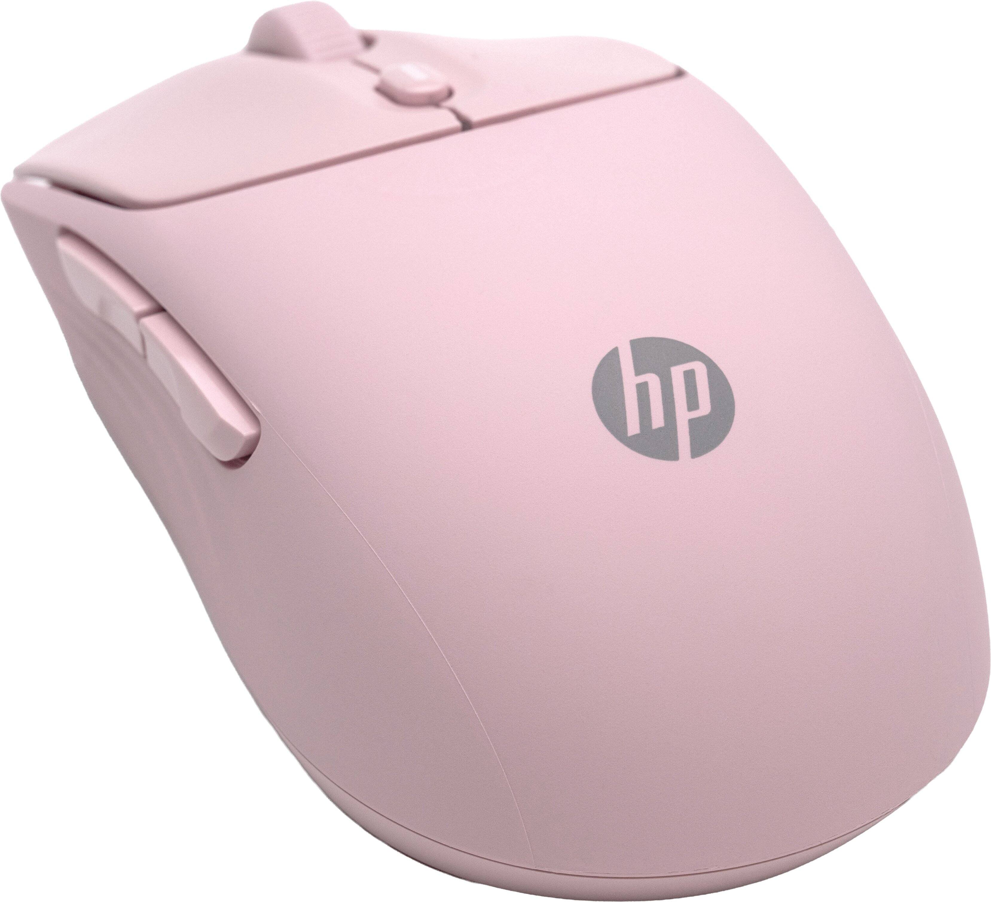 Alt View 4. HP - 400 Quiet Wireless Bluetooth Ambidextrous Mouse - Pink.