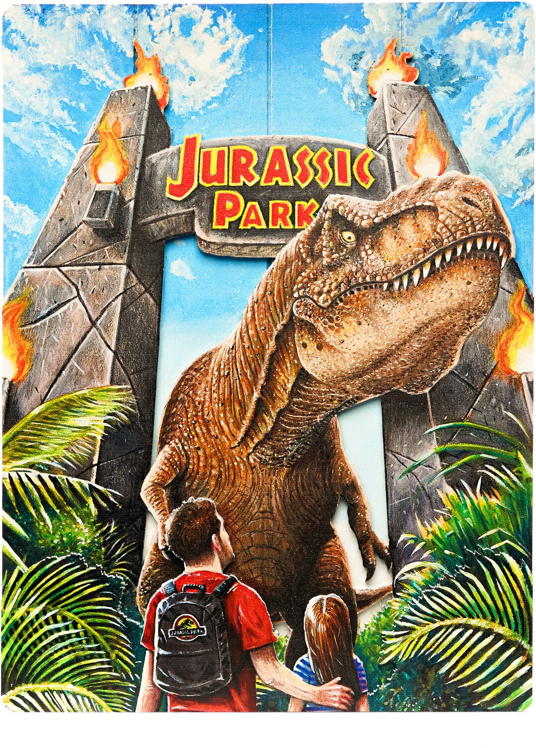 "PopMarket - Jurrasic World - Woodart 3D - Rex Attack 12""x16"" Hanging Sign - COLLECTIBLES - Multicolor" price history on PriceWatchPro