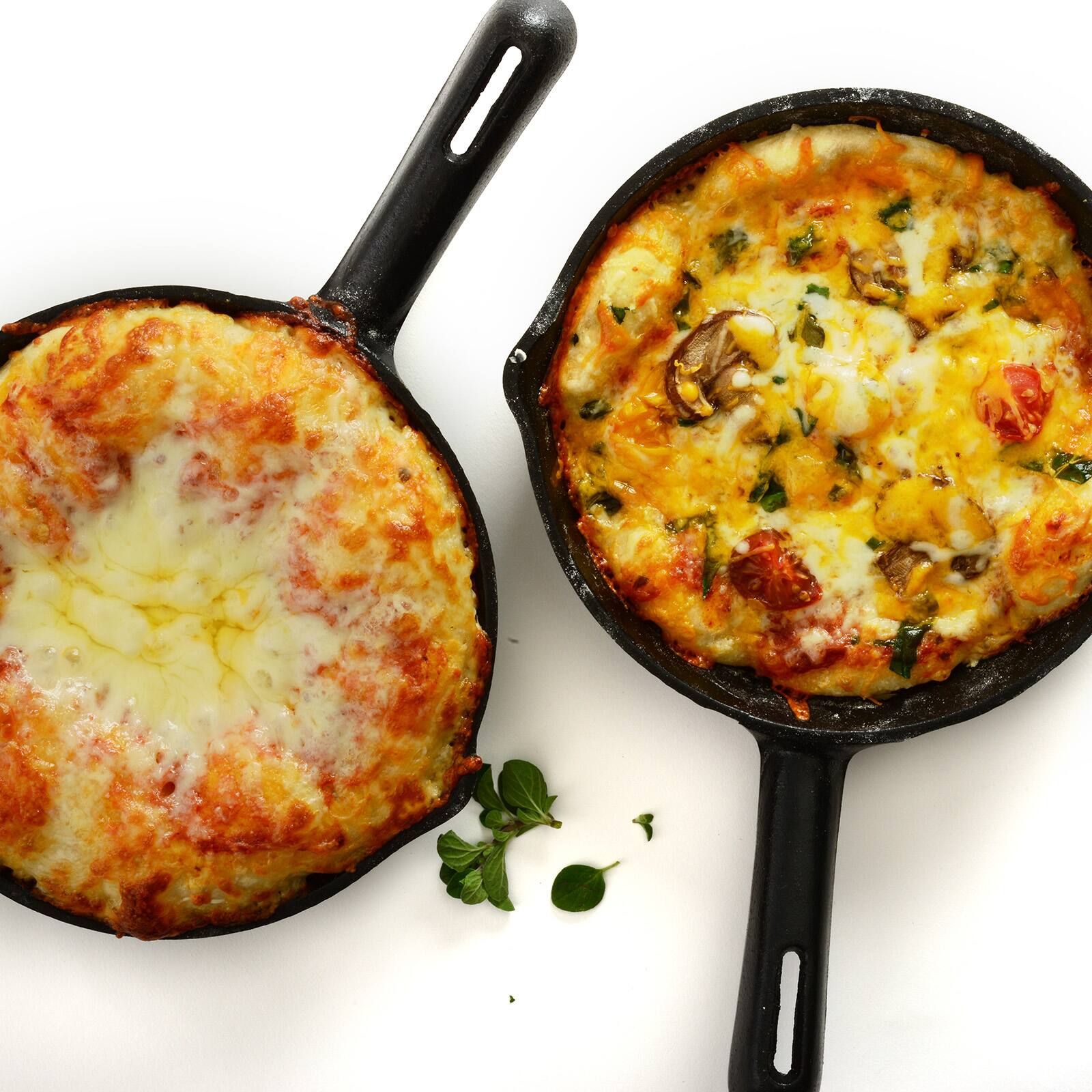 Alt View 4. Norpro - Pre-Seasoned Cast Iron Mini Pizza Skillet, Black - Black.