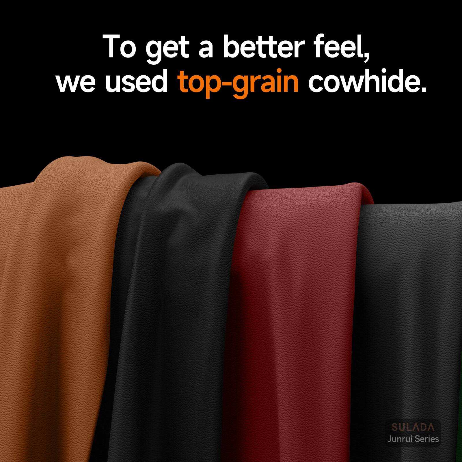 To get a better feel, we used top-grain cowhide.  
SULADA Junrui Series
