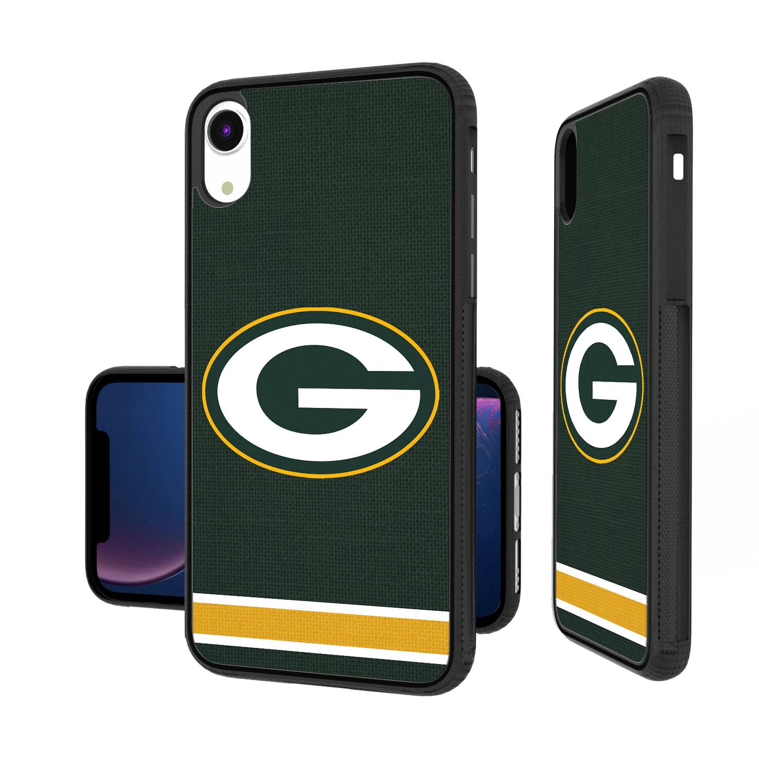 Keyscaper - NFL - Green Bay Packers iPhone Stripe Design Bump Case - 15 Pro Max - Multicolor