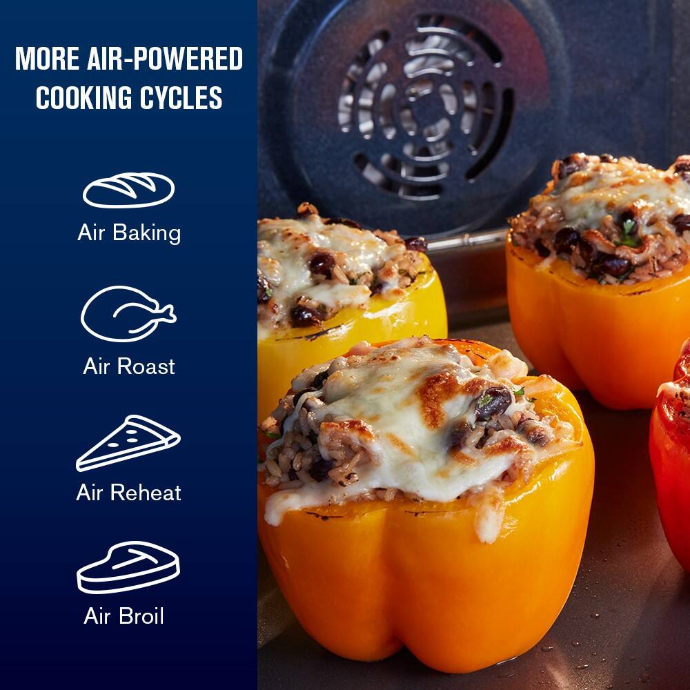 MORE AIR-POWERED COOKING CYCLES

- Air Baking
- Air Roast
- Air Reheat
- Air Broil