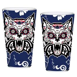 Indigo Falls - Arizona Wildcats Two-Pack 16oz. Dia De Los Muertos Pint Glass Set - Multicolor