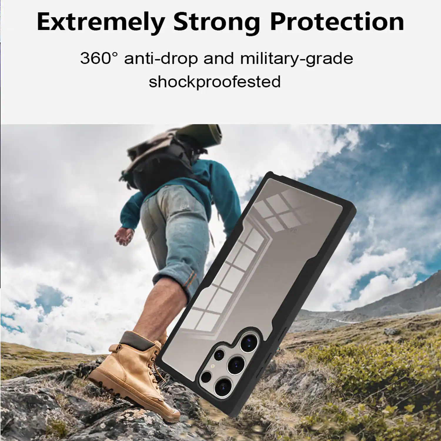 Extremely Strong Protection  
360° anti-drop and military-grade shockproofed