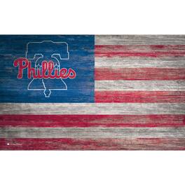 Fan Creations - 11'' x 19'' Distressed Flag Sign - Multicolor