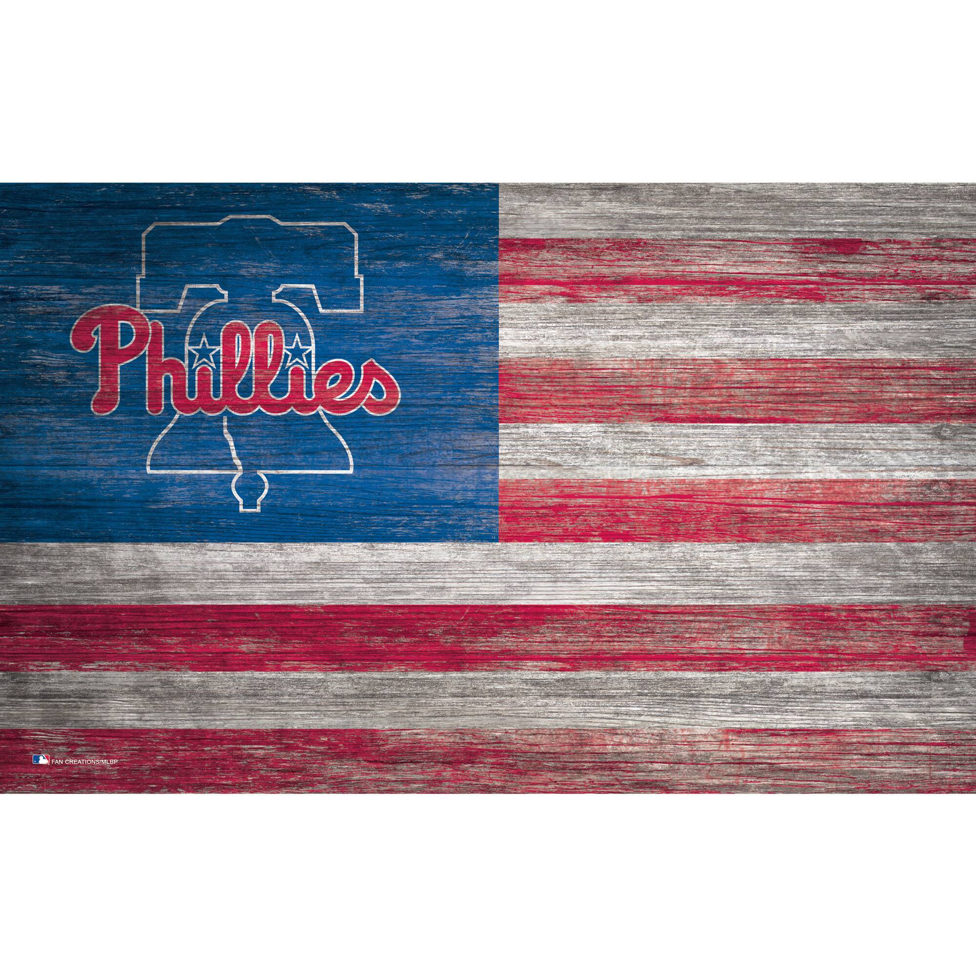 11'' x 19'' Distressed Flag Sign