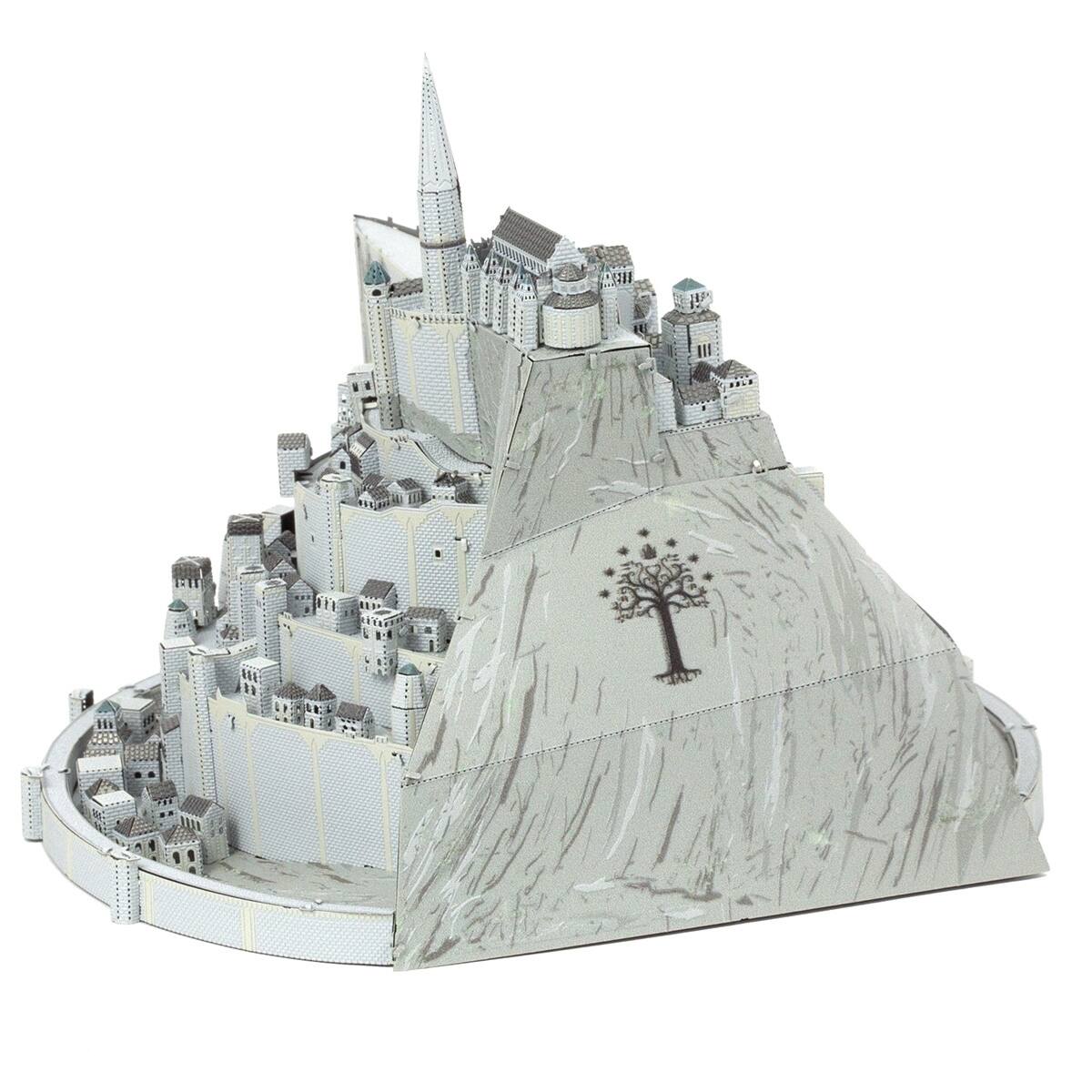 Alt View 1. Metal Earth - Metal Earth Premium Series Minas Tirith 3D Metal Model Kit Fascinations - Silver.