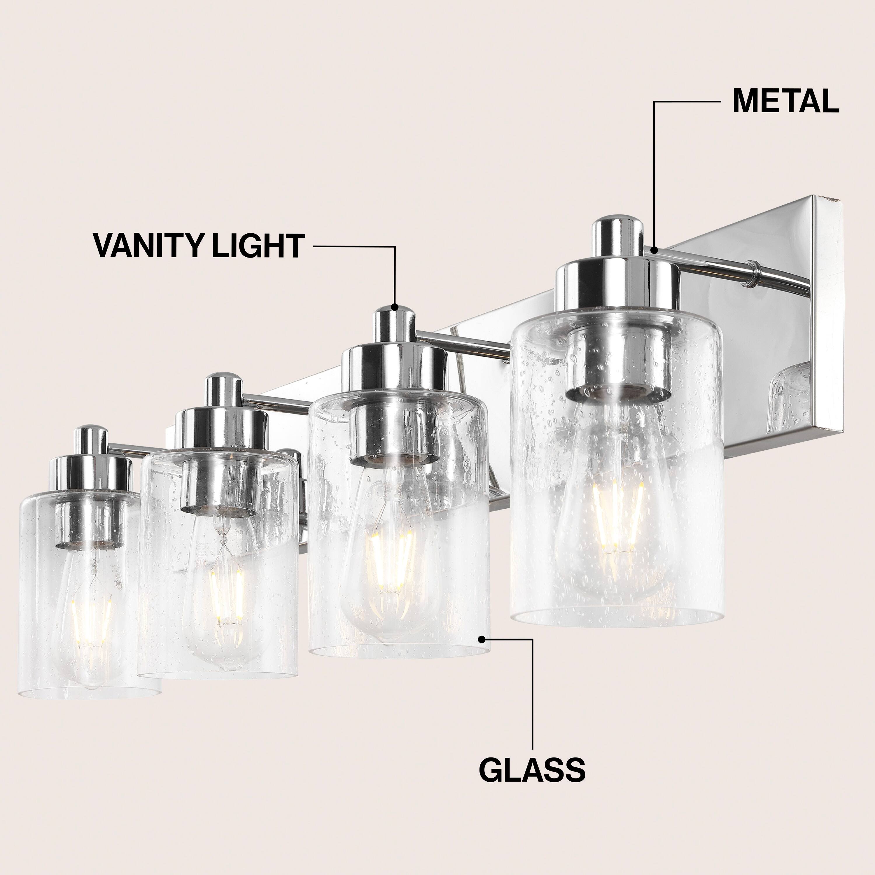 METAL VANITY LIGHT GLASS
