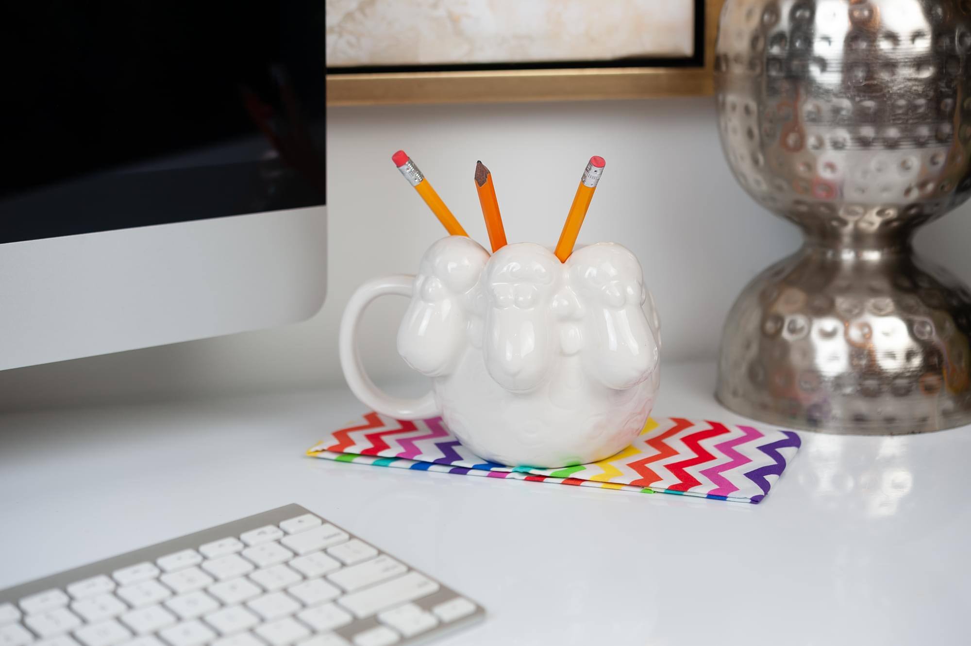 Alt View 4. Disney - Disney Pixar Toy Story Mug Bo Peep's White Sheep | Billy, Goat, & Gruff Mug - White.