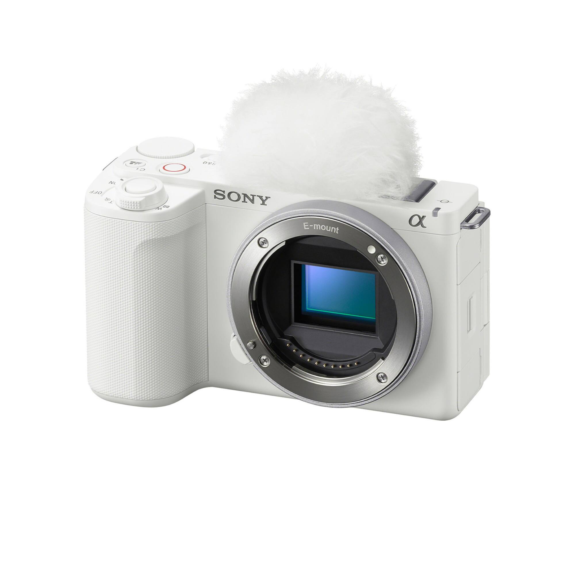 Sony ZV E10 II Mirrorless Camera (White) with 11mm f/1.8