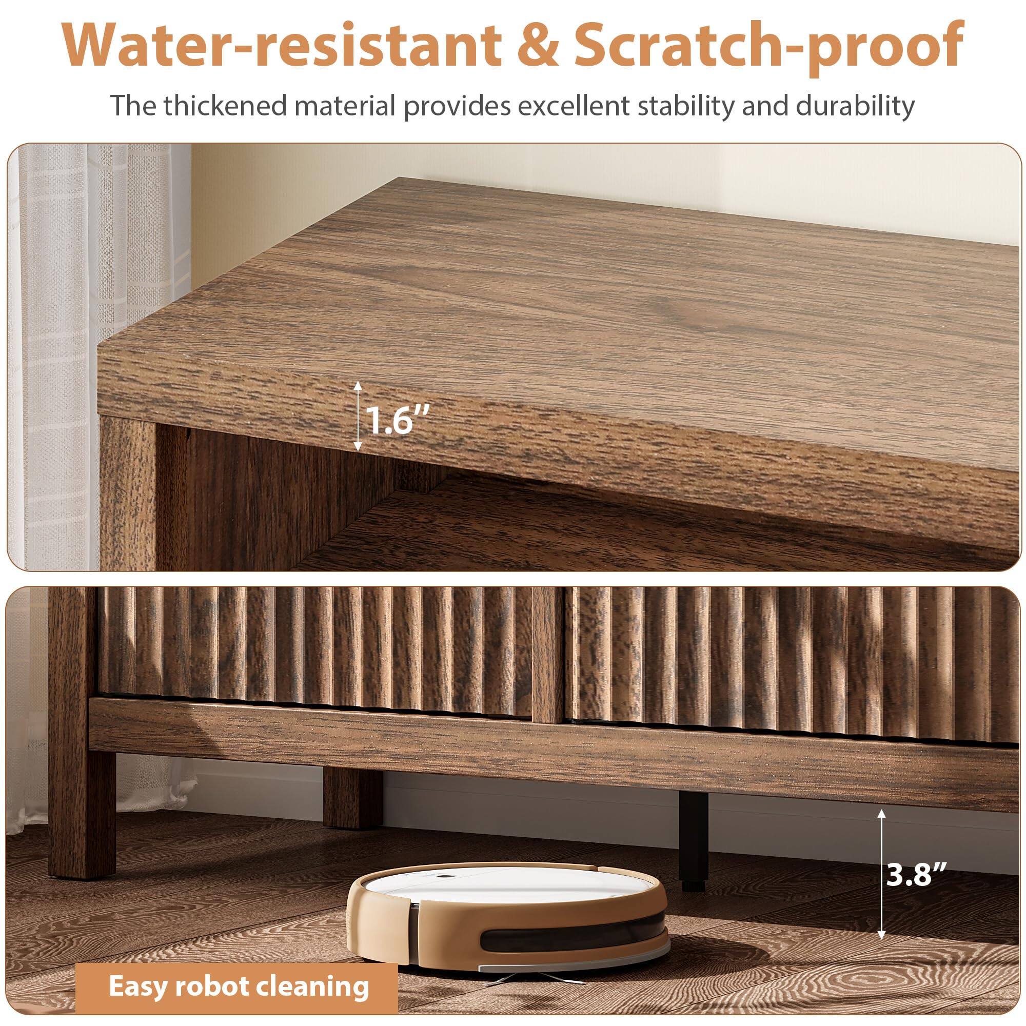 Water-resistant & Scratch-proof  
The thickened material provides excellent stability and durability  

1.6"  
3.8"  

Easy robot cleaning