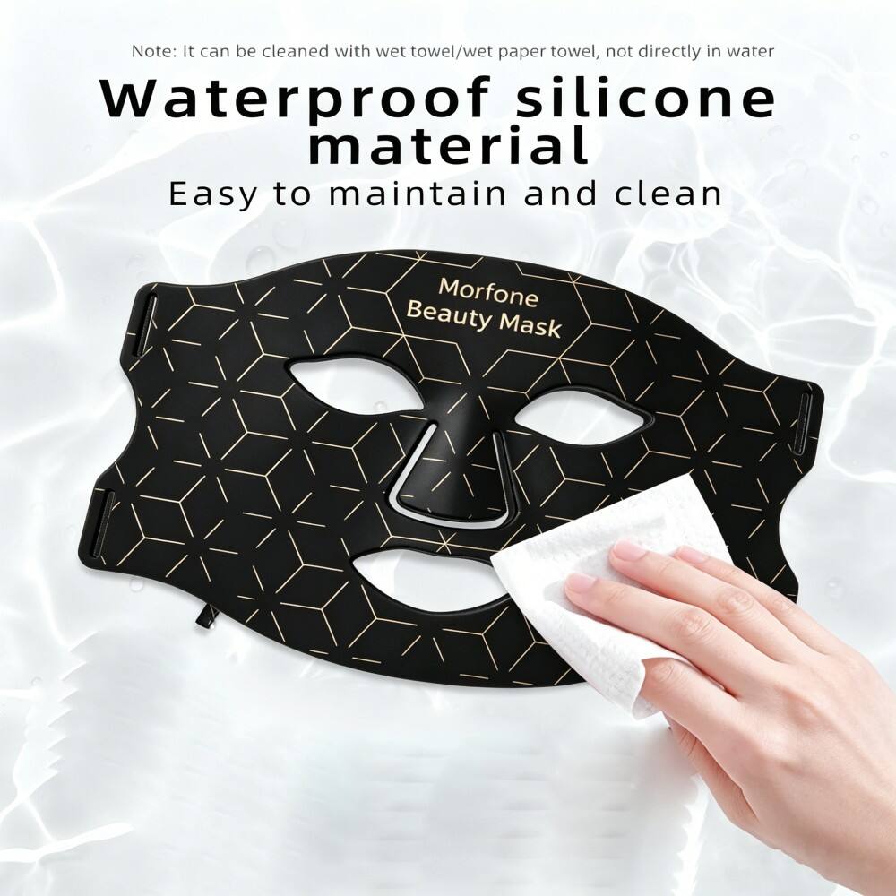 Note: It can be cleaned with wet towel/wet paper towel, not directly in water

Waterproof silicone material

Easy to maintain and clean

Morfone Beauty Mask