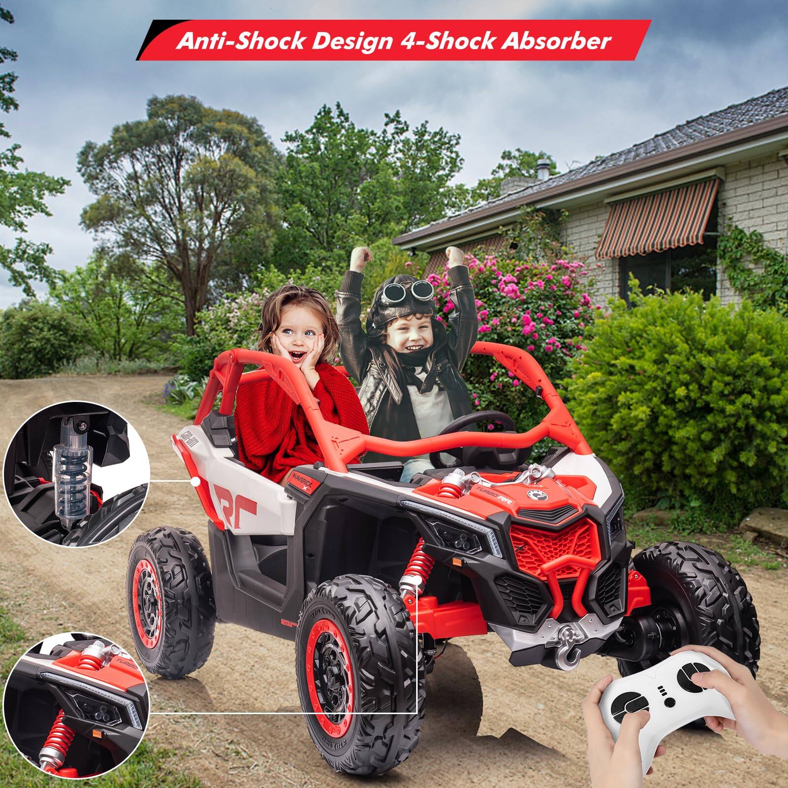 Anti-Shock Design 4-Shock Absorber