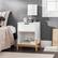 Alt View 12. Walker Edison - Scandi 1-Drawer Minimalist Nightstand - White.