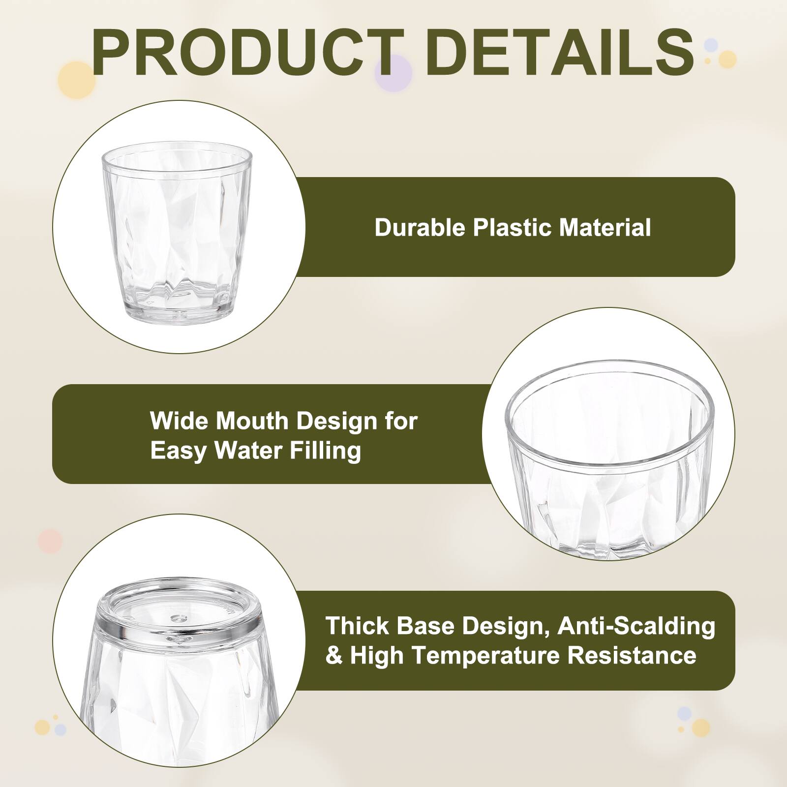 PRODUCT DETAILS

- Durable Plastic Material
- Wide Mouth Design for Easy Water Filling
- Thick Base Design, Anti-Scalding & High Temperature Resistance