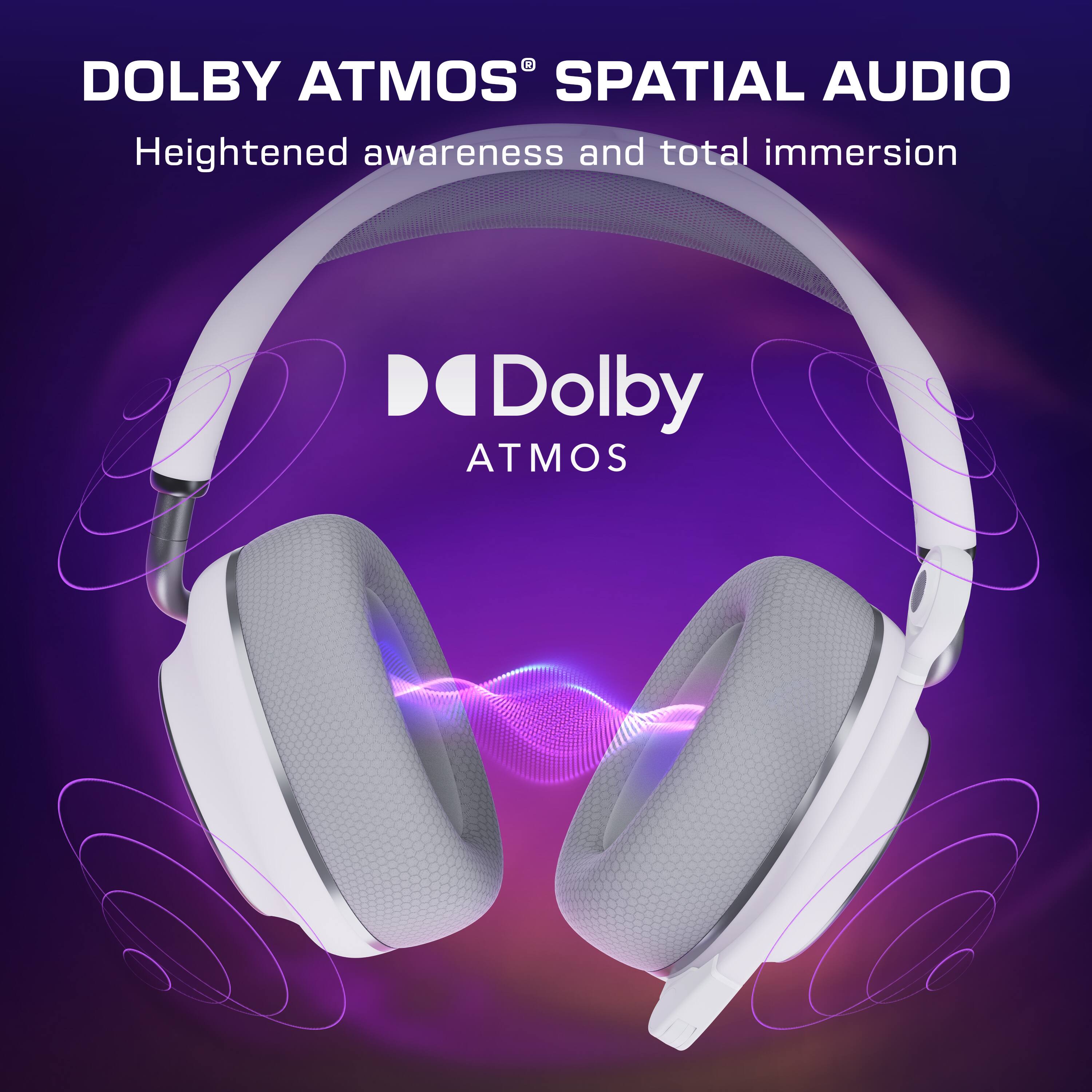 DOLBY ATMOS® SPATIAL AUDIO  
Heightened awareness and total immersion  

Dolby ATMOS