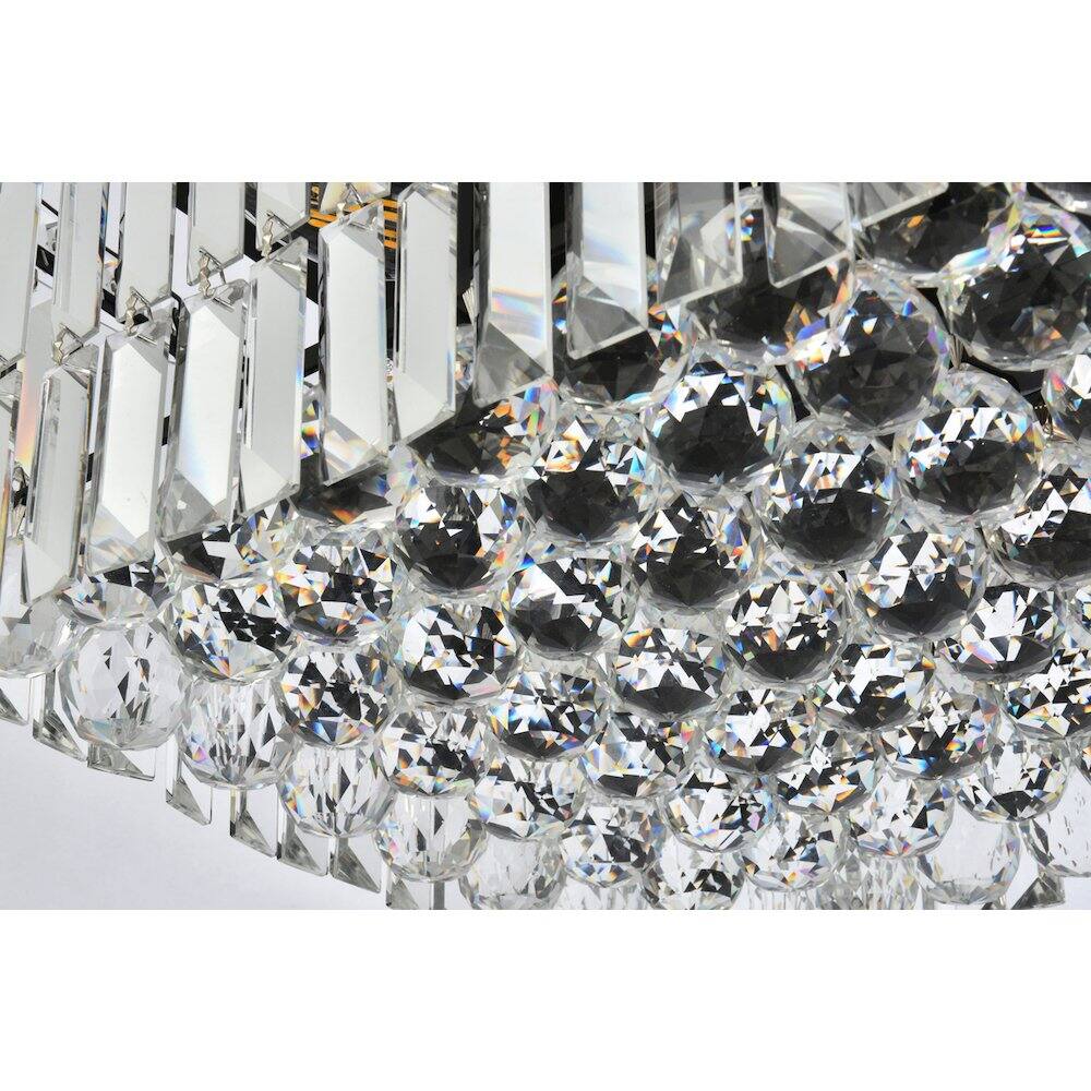 Alt View 1. Elegant Lighting - Maxime 28 Inch Black Chandelier - Black And Clear.