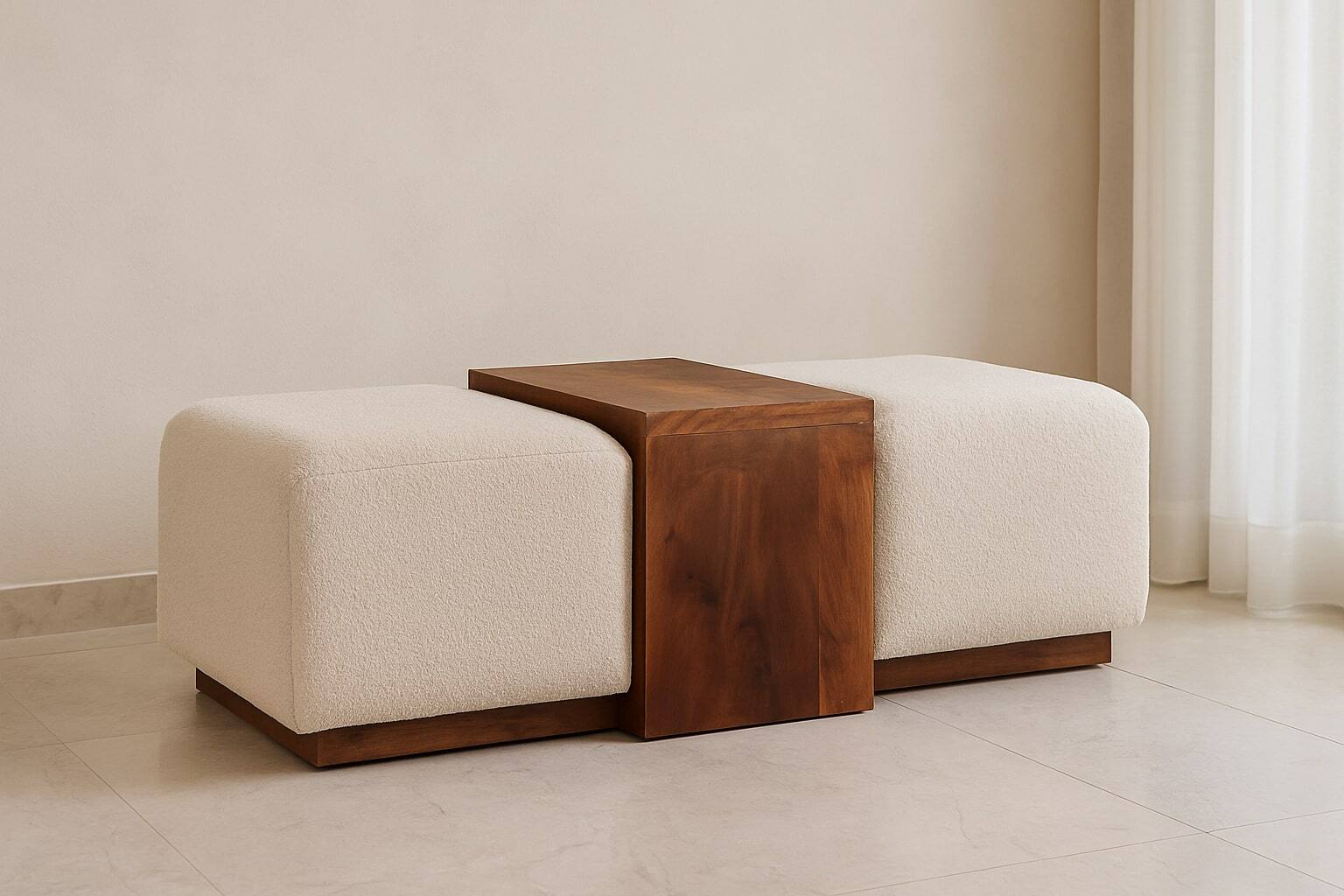 Alt View 2. Artisan Furniture - Artisan Furniture Solid Wood Arden Bench Duo - Brown.