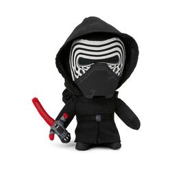 Stuffed Star Wars Plush Toy - 9" Talking Kylo Ren Doll - Black/Red