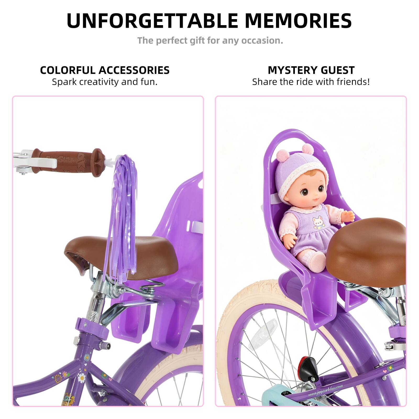 UNFORGETTABLE MEMORIES  
The perfect gift for any occasion.  

COLORFUL ACCESSORIES  
Spark creativity and fun.  

MYSTERY GUEST  
Share the ride with friends!