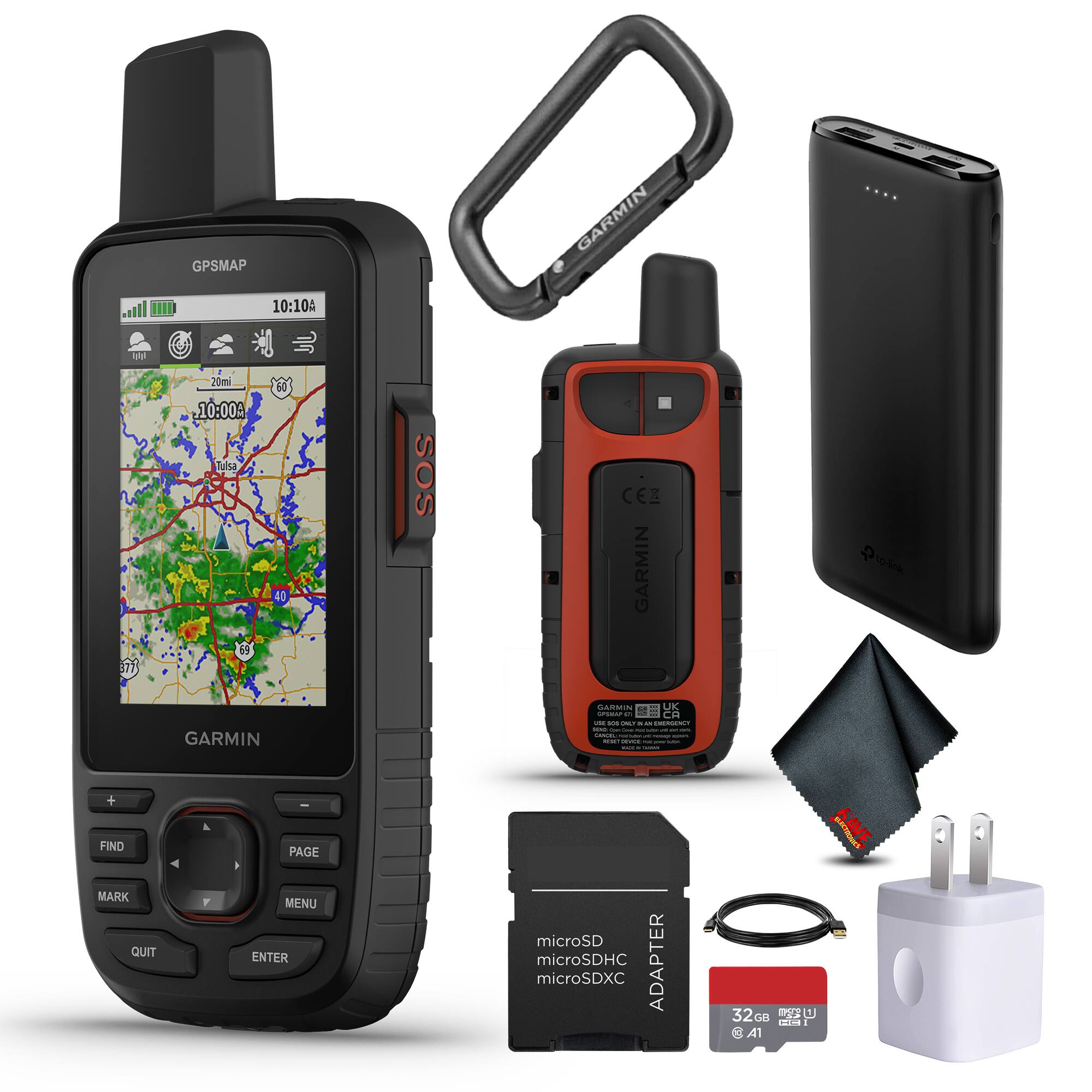 Garmin - GPSMAP 67i Rugged GPS Handheld Bundle - Black