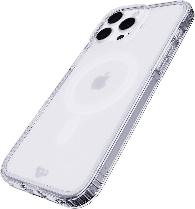 Left. Tech21 - Tech21 EvoClear MagSafe Case for iPhone 16 Pro Max - Clear - Clear.