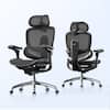 Front. SIHOO - Doro C300 Pro V2 Ergonomic Gaming Chair, 8D Synchronized Arm Support, 3D Super Wide Soft Headrest - Black.