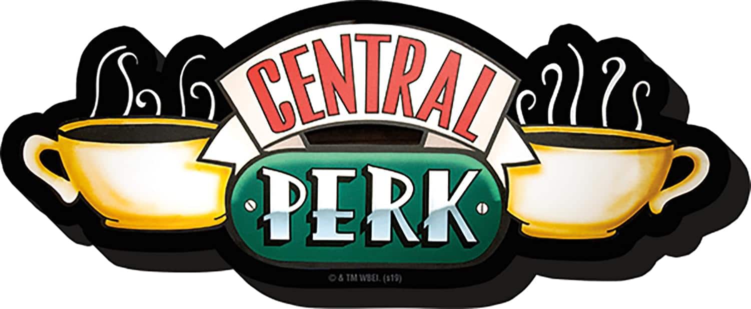 NMR Distribution - Friends Central Perk Logo Plastic Magnet - White