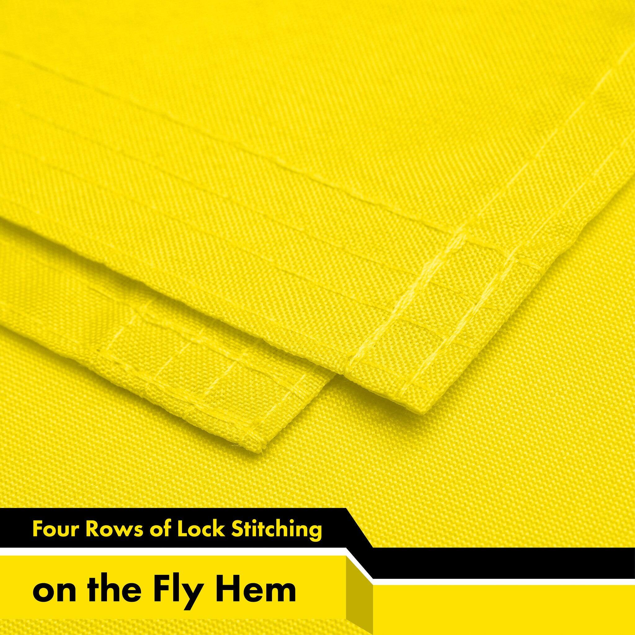 Four Rows of Lock Stitching on the Fly Hem