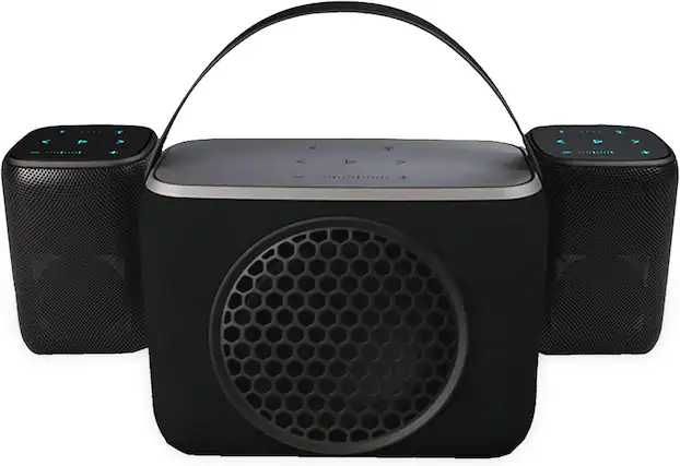 Front. Rocksteady - Rocksteady RS2-CMBO2.1 Stadium Combo 2-Pack And Subwoofer 2.0 - Black.