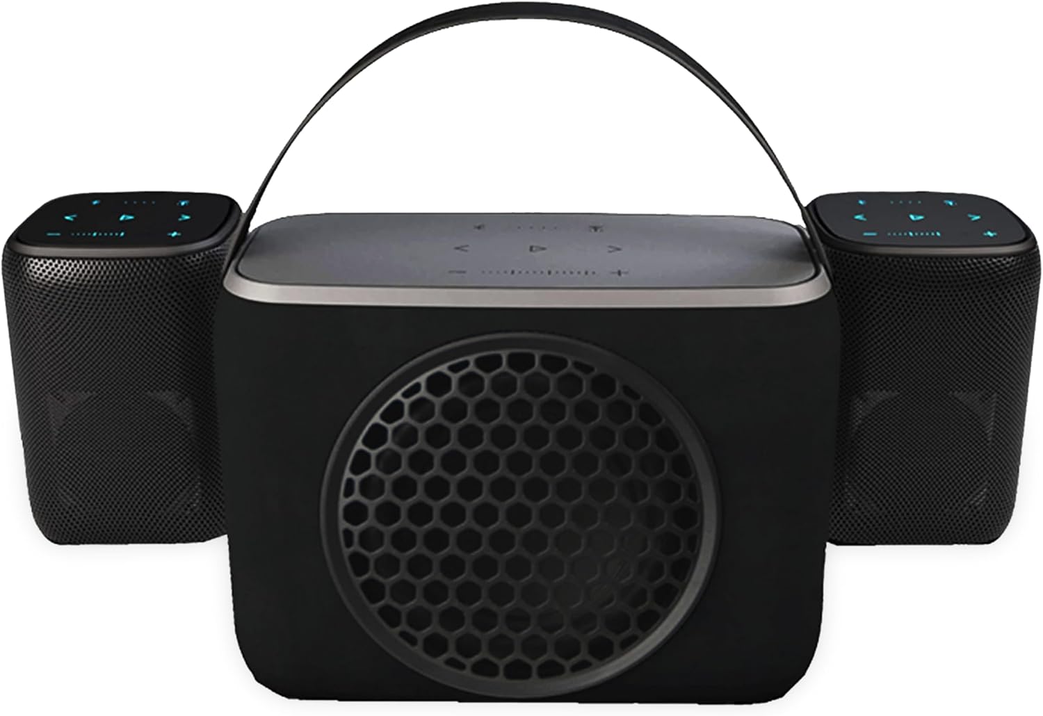 Front. Rocksteady - Rocksteady RS2-CMBO2.1 Stadium Combo 2-Pack And Subwoofer 2.0 - Black.