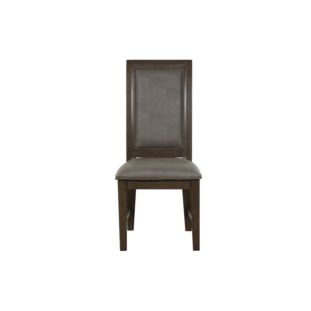 Alt View 3. New Classic Furniture - Cityscape Dining Chair-Walnut (Set of 2) - Brown.