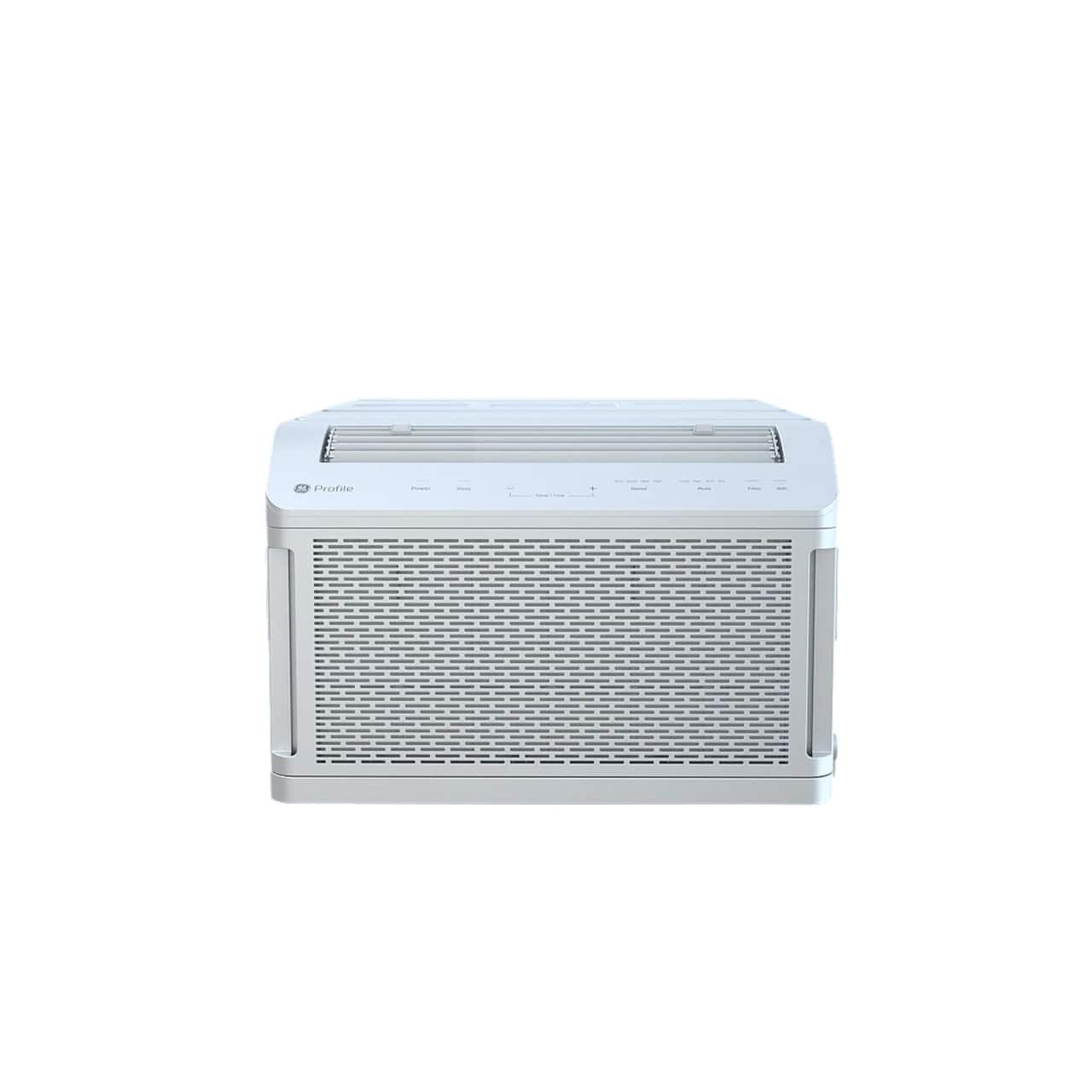 Front. GE - AHTT06BC_EAB ClearView 6100 BTU Window Air Conditioner, U-Shaped Adjustable Depth, 250 sq ft. - Refurbished Excellent - White.