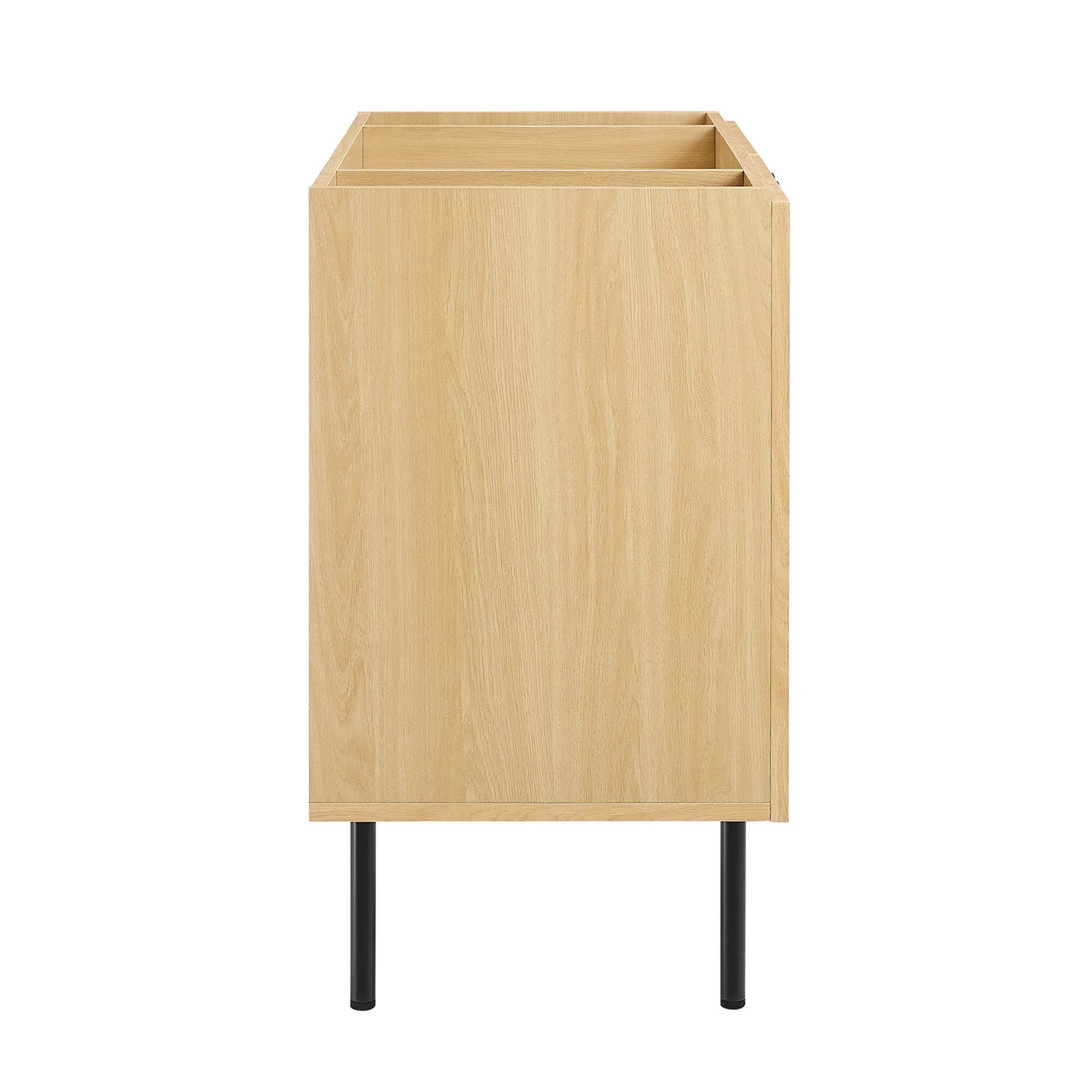 Alt View 1. Modway - Chaucer Bathroom Cabinet Basin Not Included by Modway - Oak.