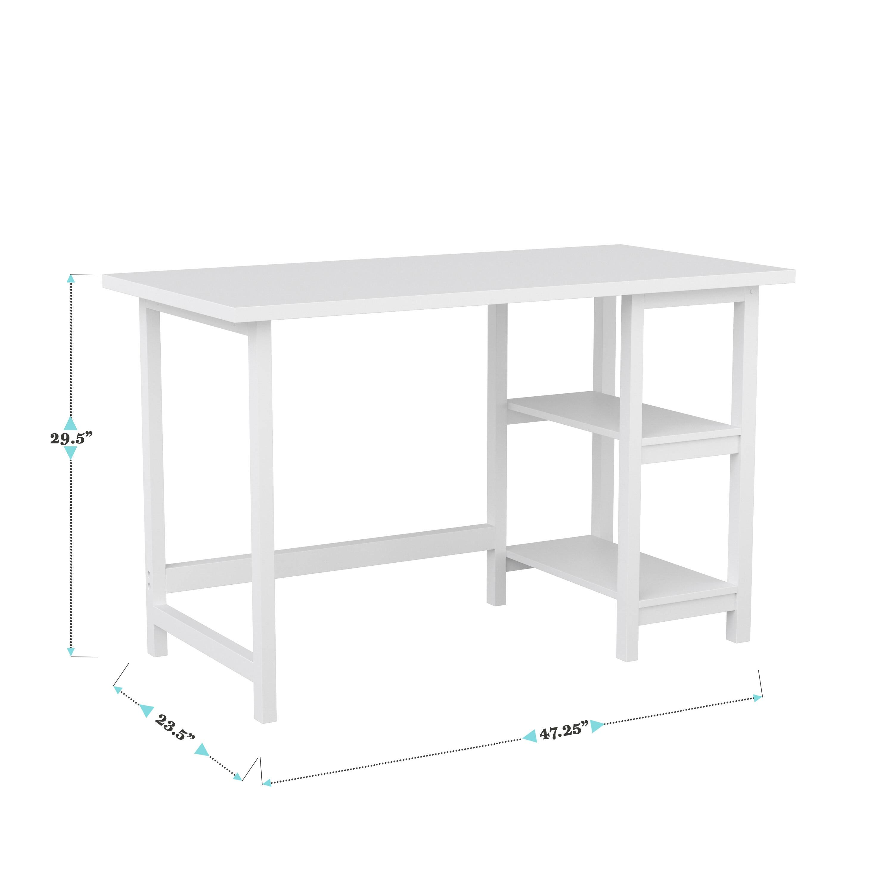 The text on the image reads "29.5" 23.5" 47.25". This suggests that the table is 29.5 inches wide, 23.5 inches deep, and 47.25 inches tall.