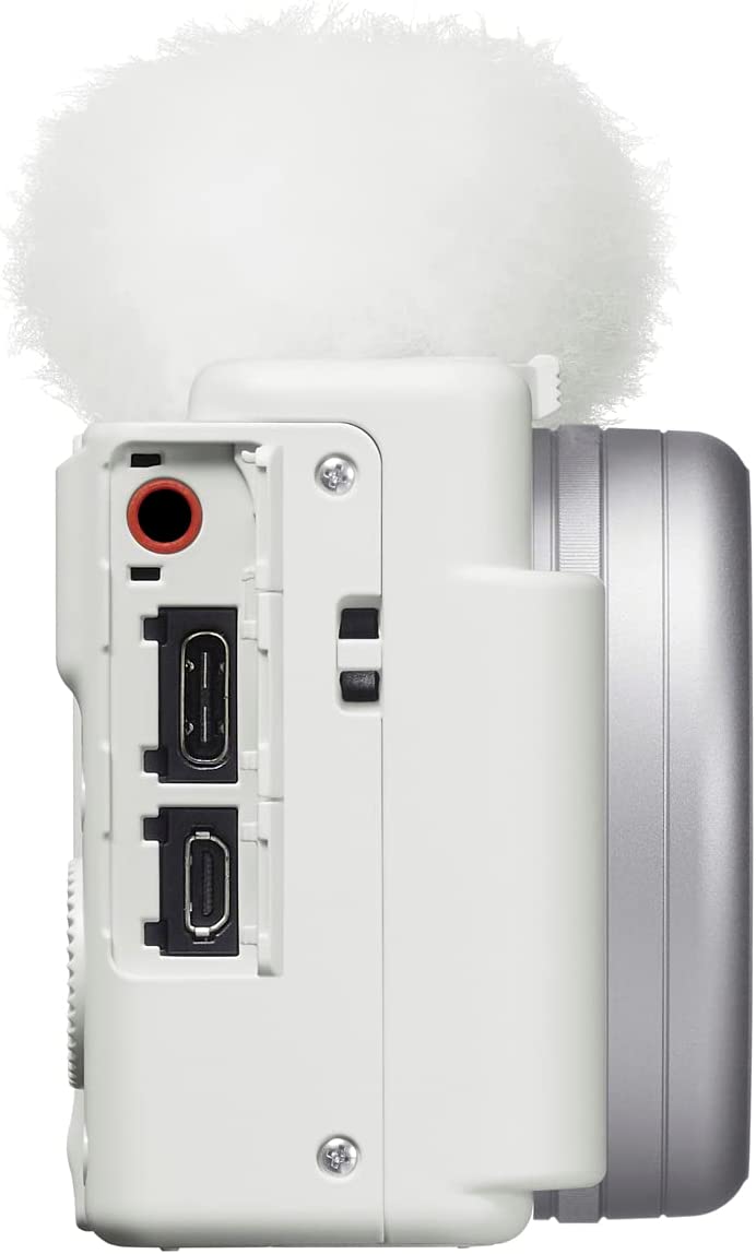 Alt View 2. Sony - Sony ZV-1 II Vlog Camera for Content Creators and Vloggers (White) (International Model) - White.