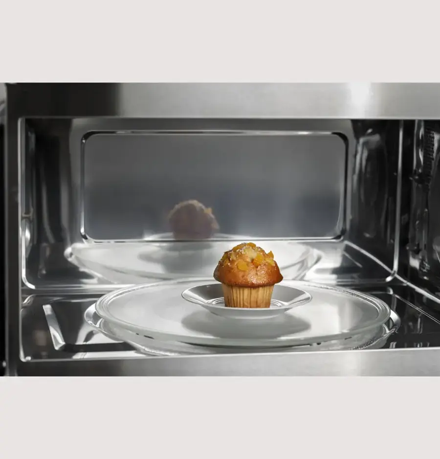 Alt View 13. GE Profile - 1.7 Cu. Ft. Convection Built-In Microwave with Sensor Cooking and Air Fry - Stainless Steel.