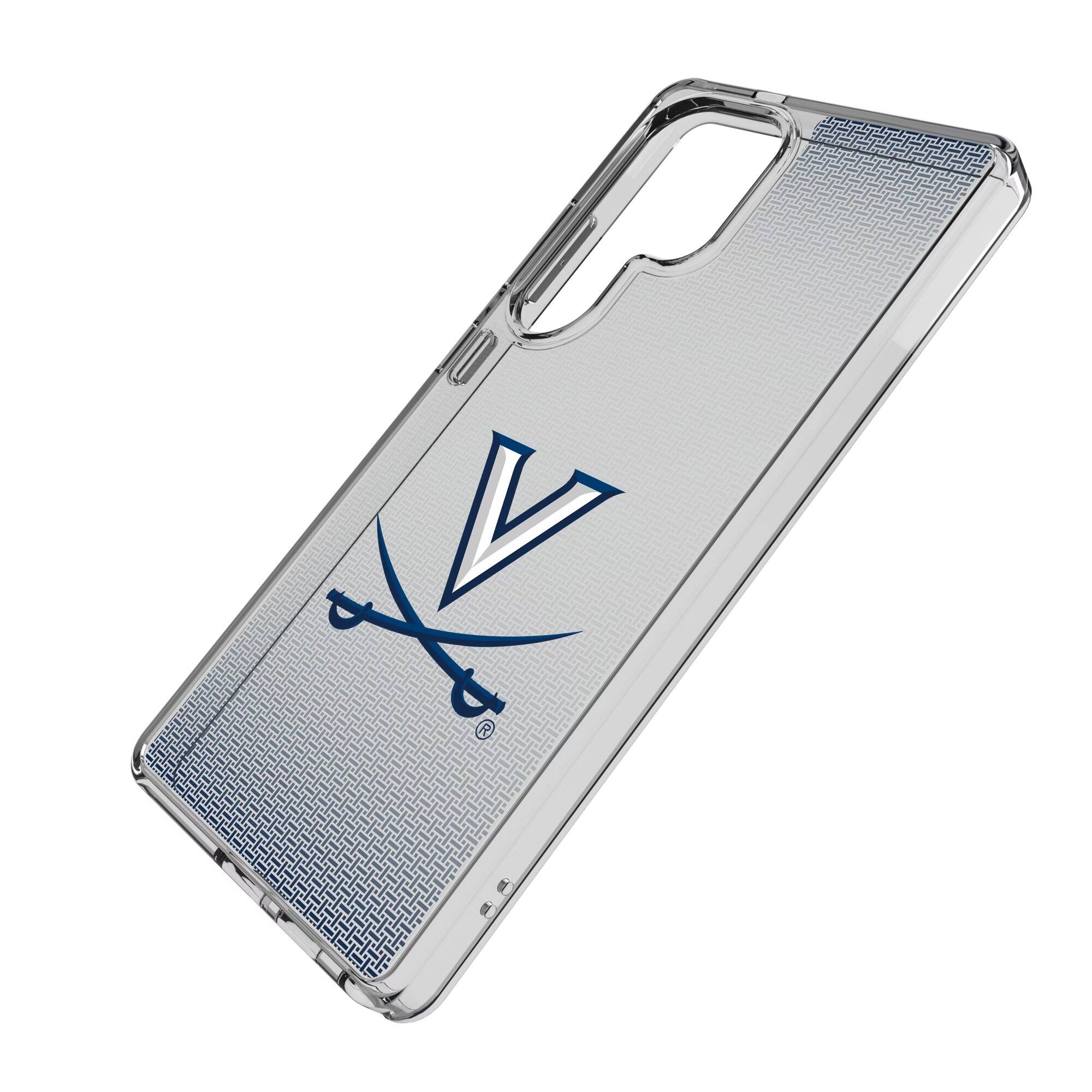 Alt View 1. Keyscaper - Virginia Cavaliers Linen Logo Galaxy Clear Case - S25 Ultra - Multicolor.
