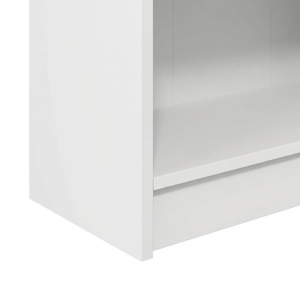 Alt View 2. FurniFact - Engineered Wood Bookcase with Open Shelving for Home Office and Living Room - White.