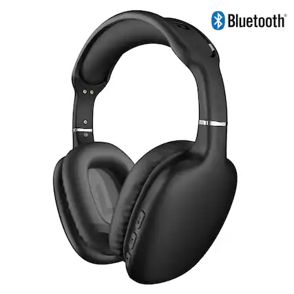 Front. BEARSOLIM - VIBE Wireless Headphones,Suitable for office, home use, and gaming. - Black.