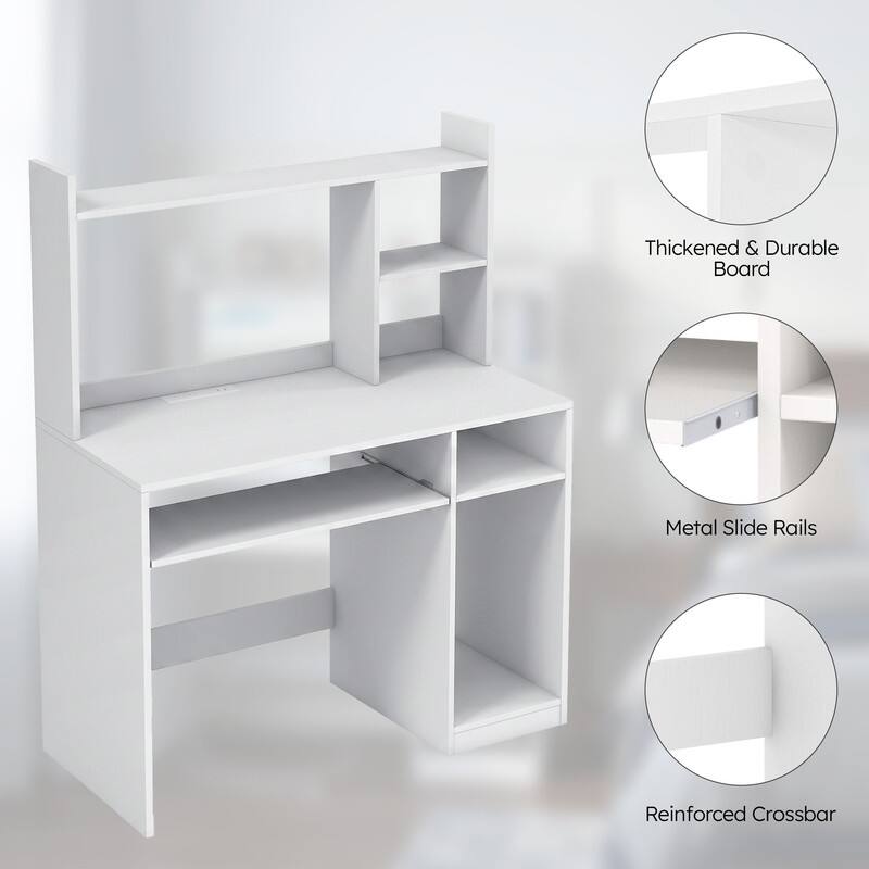 Thickened & Durable Board  
Metal Slide Rails  
Reinforced Crossbar