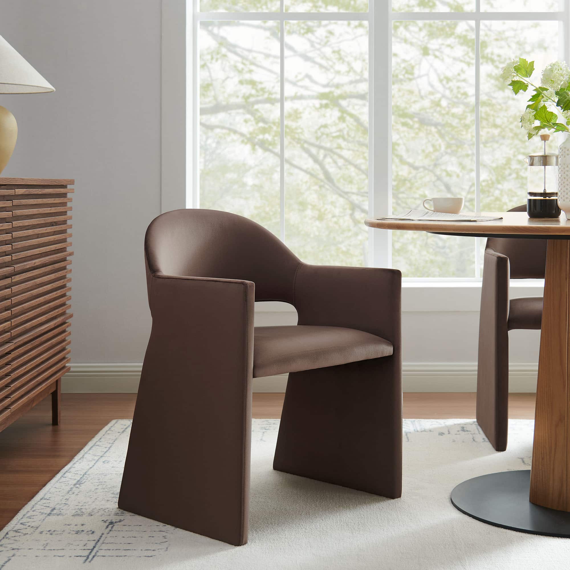 Modway - Talia Dining Armchair - Chocolate Brown