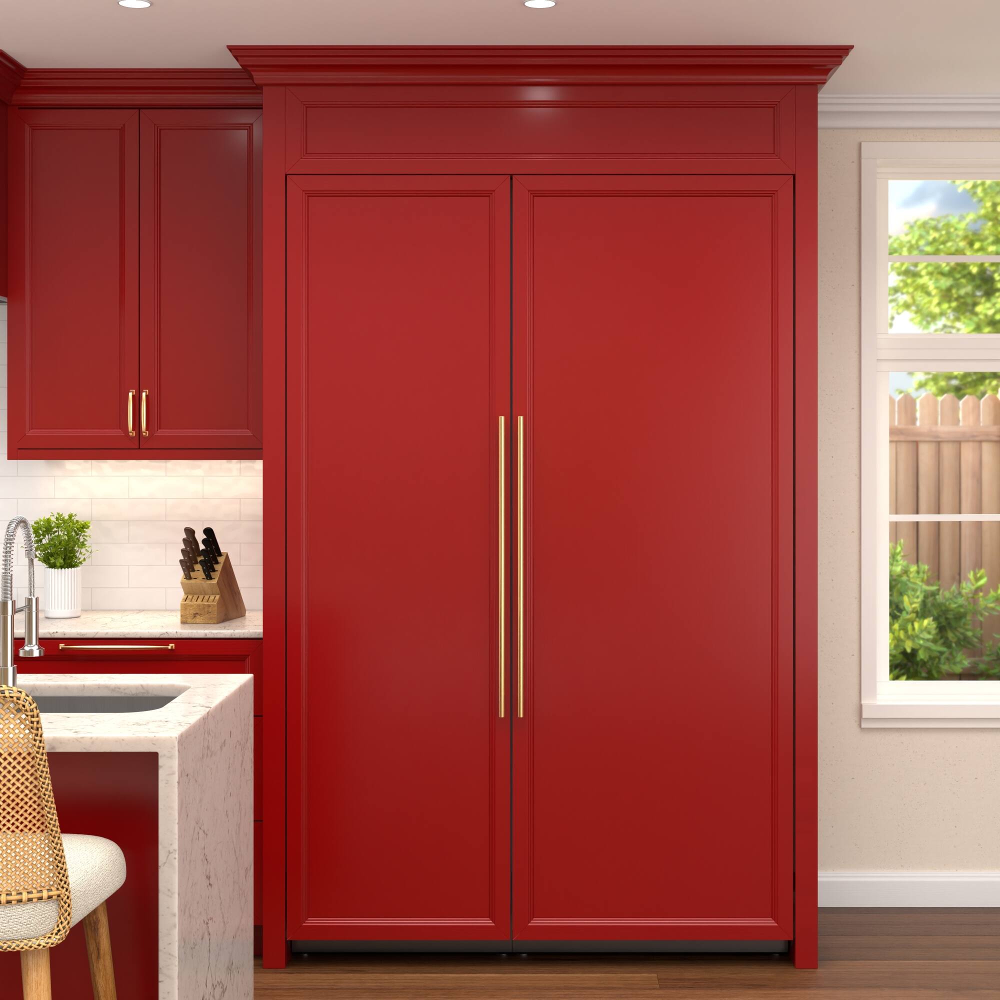 Alt View 1. Koolmore - 30 In. Panel Ready Refrigerator Column With 16.6 Cu. Ft Capacity, Water Dispenser, Frost Free - White.