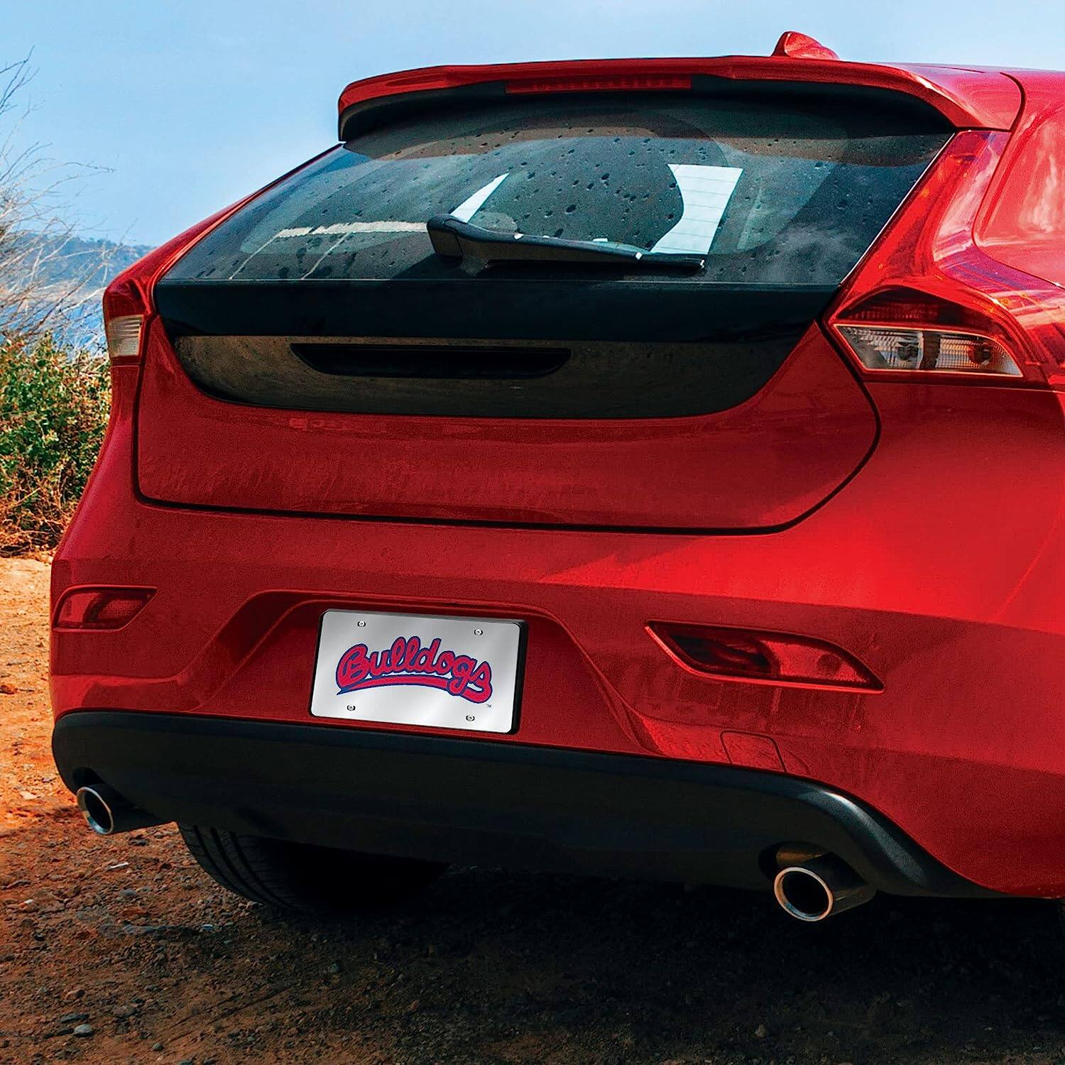 Alt View 2. Rico Industries - Fresno State Bulldogs Mirrored Laser Cut License Plate Laser Tag - Multi.